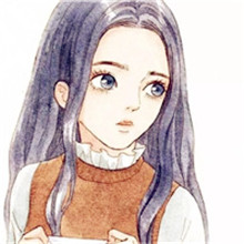 手绘卡通女生头像 愿你在2019年快乐每一天