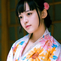 日本和服少女图片头像,年轻的小美女