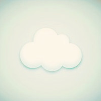 手绘系个性云朵QQ头像图片,一朵朵像是眼泪一样了