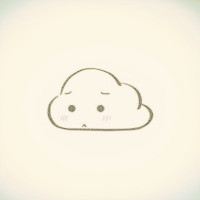 手绘系个性云朵QQ头像图片,一朵朵像是眼泪一样了
