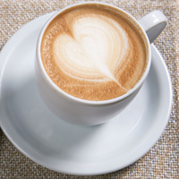 好看的咖啡唯美头像图片,拉花,字母的,英文的,心形的