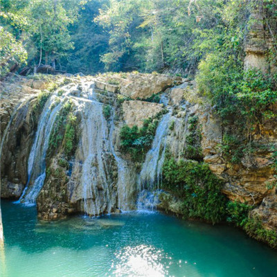 最美瀑布头像，超级好看的山涧溪流瀑布图片