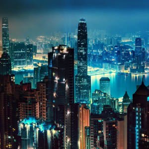 唯美香港城市风景图片头像