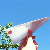 微信纸飞机头像简约