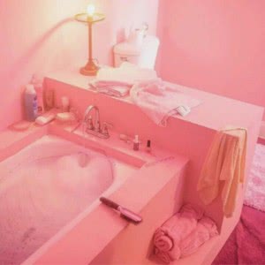 粉色系浴缸泡澡头像图片