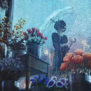雨巷打伞彷徨的女生头像图片