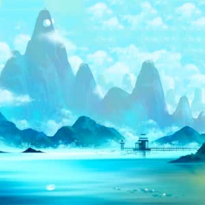 峰峦叠嶂头像图片 山和水的融合中国风