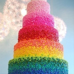 彩虹糖蛋糕头像图片 甜甜哒