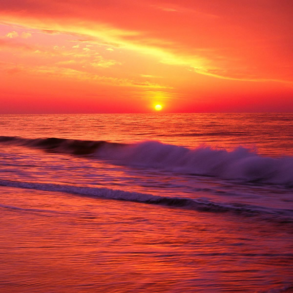 海边日落风景头像图片