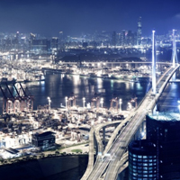 香港夜景高清图片,城市风景照片