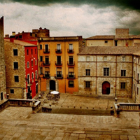 西班牙风情,迷人的街道古风的建筑风格