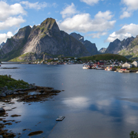 高清外国风景头像,优美挪威小镇风景图片