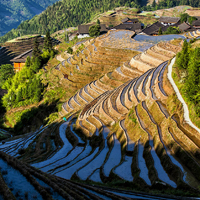 我们有家乡,我们的家园,广西龙脊梯田风景图片