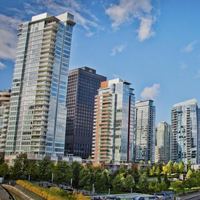 风景建筑城市图片,白云蓝天,高楼大厦